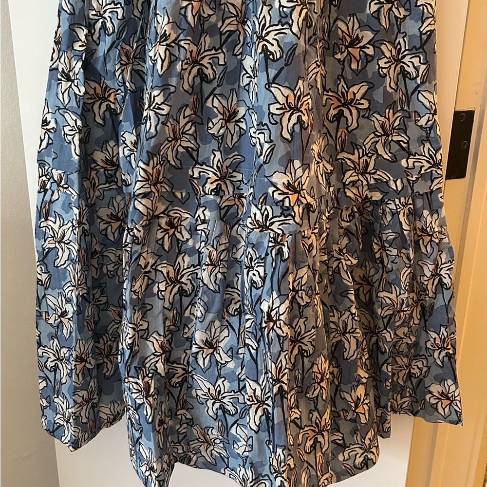 Tuckernuck Ro’s Garden Tuscany Midi Dress Olga Blue XS NWT! - Picture 11 of 14